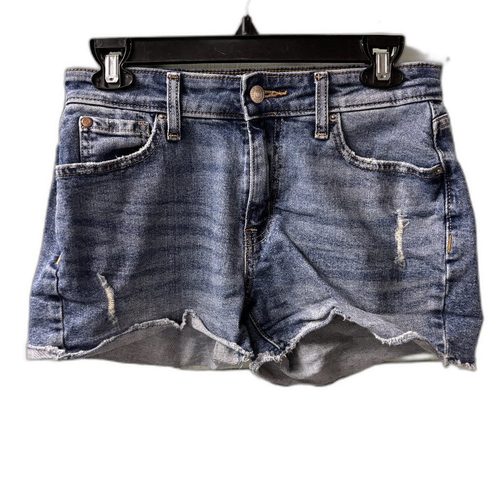 Denizen From Levi’s Distressed High-Rise Denim Shorts Size 2 -‎ W26